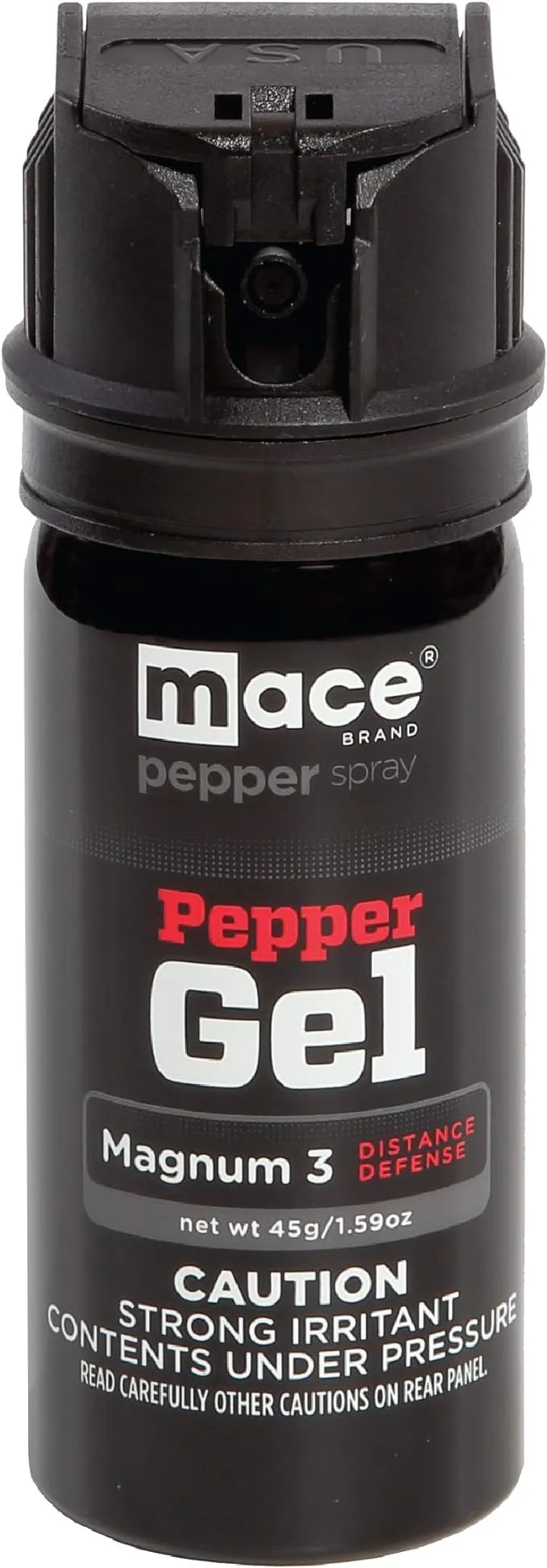 Mace Brand Pepper Gel, Magnum 3, Magnum 4, Magnum 9, or Night Defender with LED Light, Black