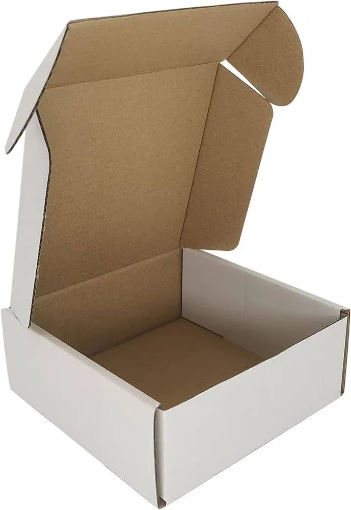 25 Pack of 5x2x2 White Corrugated Shipping Mailer Packing Box Boxes 5&#034; x 2&#034; x 2&#034;