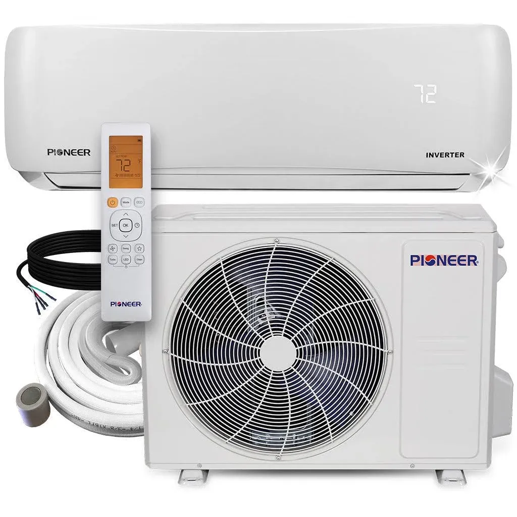 PIONEER 18000 BTU 23.5 SEER DC Inverter++ Ductless Mini Split Heat Pump Set 230V