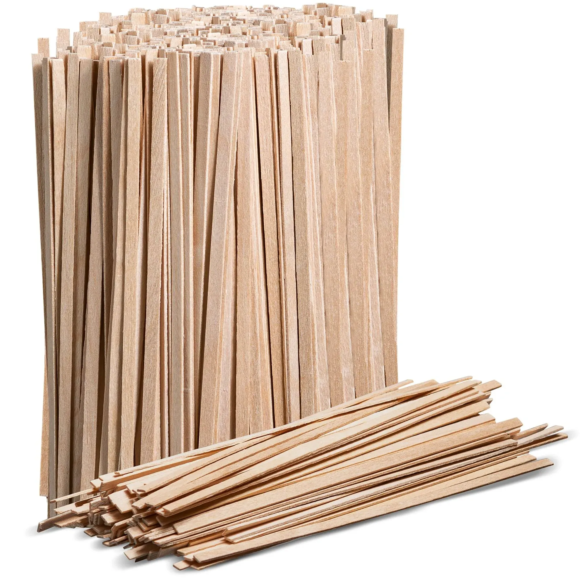 Prestee Wooden Coffee Stirrers, 1000 Disposable Coffee Stir Sticks, 5.5" Wood Stir Sticks for Coffee & Cocktails, Wooden Beverage Mixer with Smooth Ends, Swizzle Drink Sticks, Coffee Bar Accessories