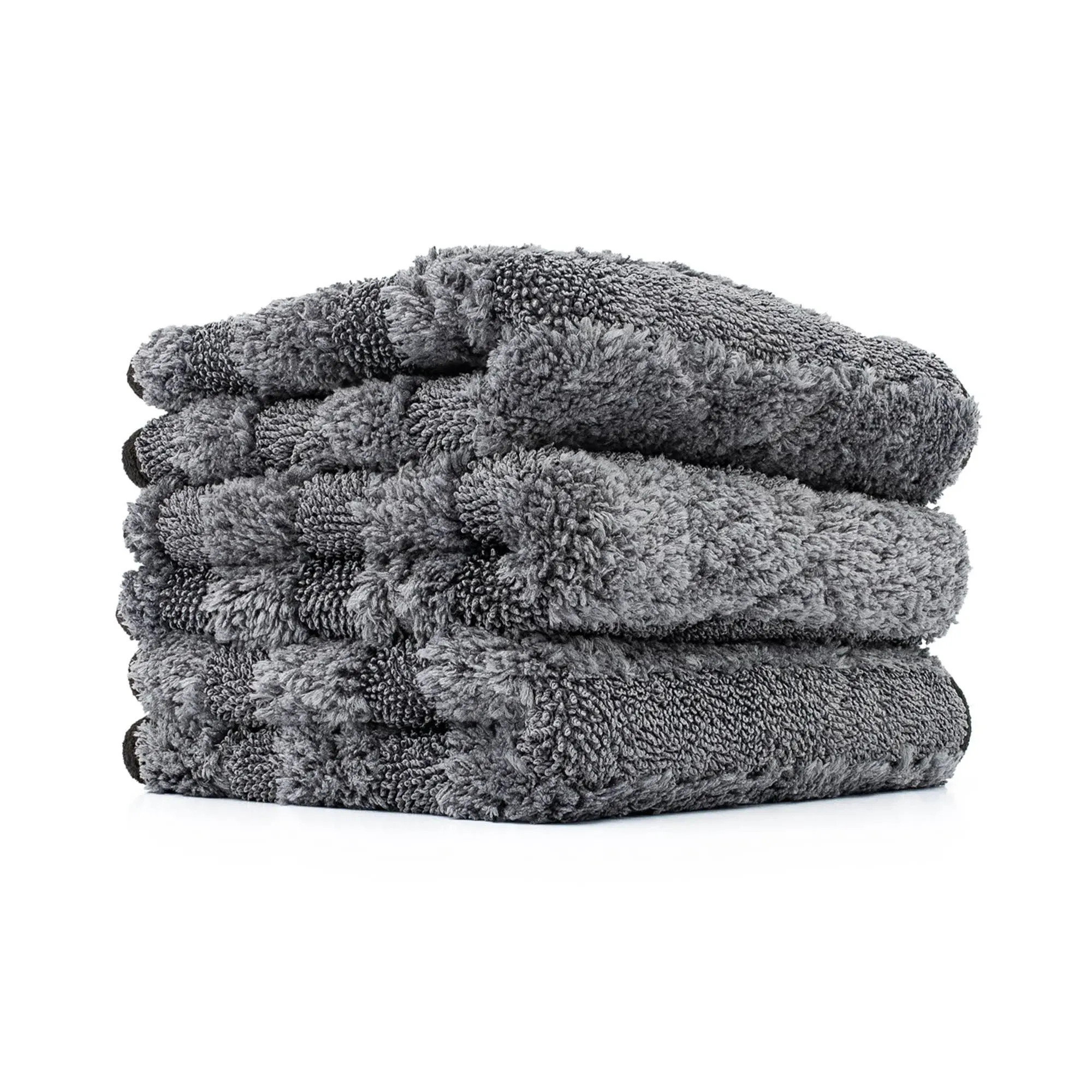 The Rag Company - The Gauntlet Drying Towel (3-Pack) 70/30 Blend Korean Microfiber, Designed to Dry Vehicles Faster, More Thoroughly & More Gently Than Others, 900gsm, 12in x 12in, Grey