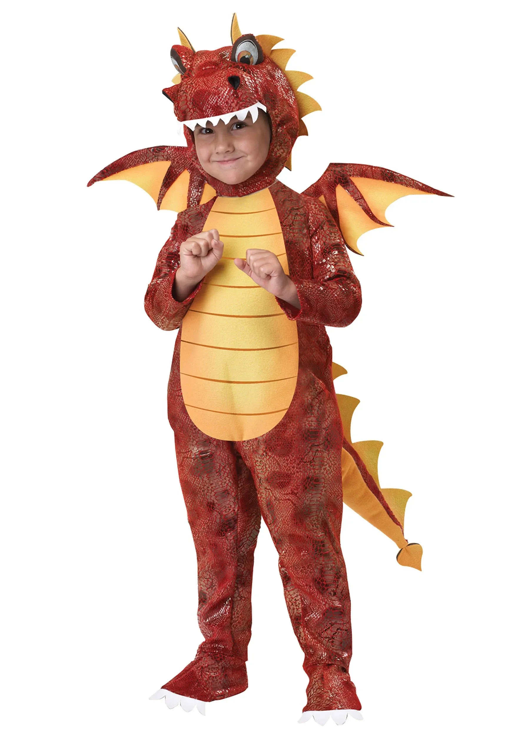 Toddler Fire Breathing Dragon Costume | Kids | Boys | Orange/Red | M | California ...