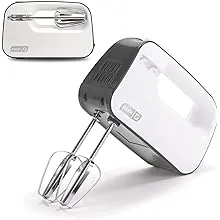 Dash SmartStore™ Compact Hand Mixer Electric for Whipping + Mixing Cookies, Brownies, Cakes, Dough, Batters, Meringues & More, 3 Speed - Grey