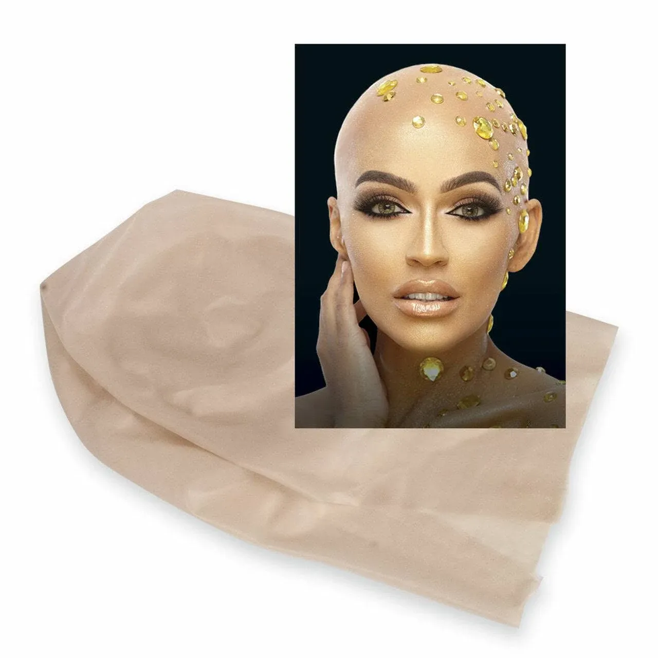 Mehron Makeup Professional Bald Cap for Adults, Men, & Women | Costume Bald Cap for Halloween, Cosplay, & Theatre (Latex)