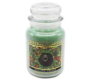 Balsam Fir Scented Candle -24 oz, Double Wick, Cheerful Candle