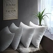 Mengt Throw Pillow Inserts 18” X 18 Set Of 4 Ultra-soft Hypoallergenic