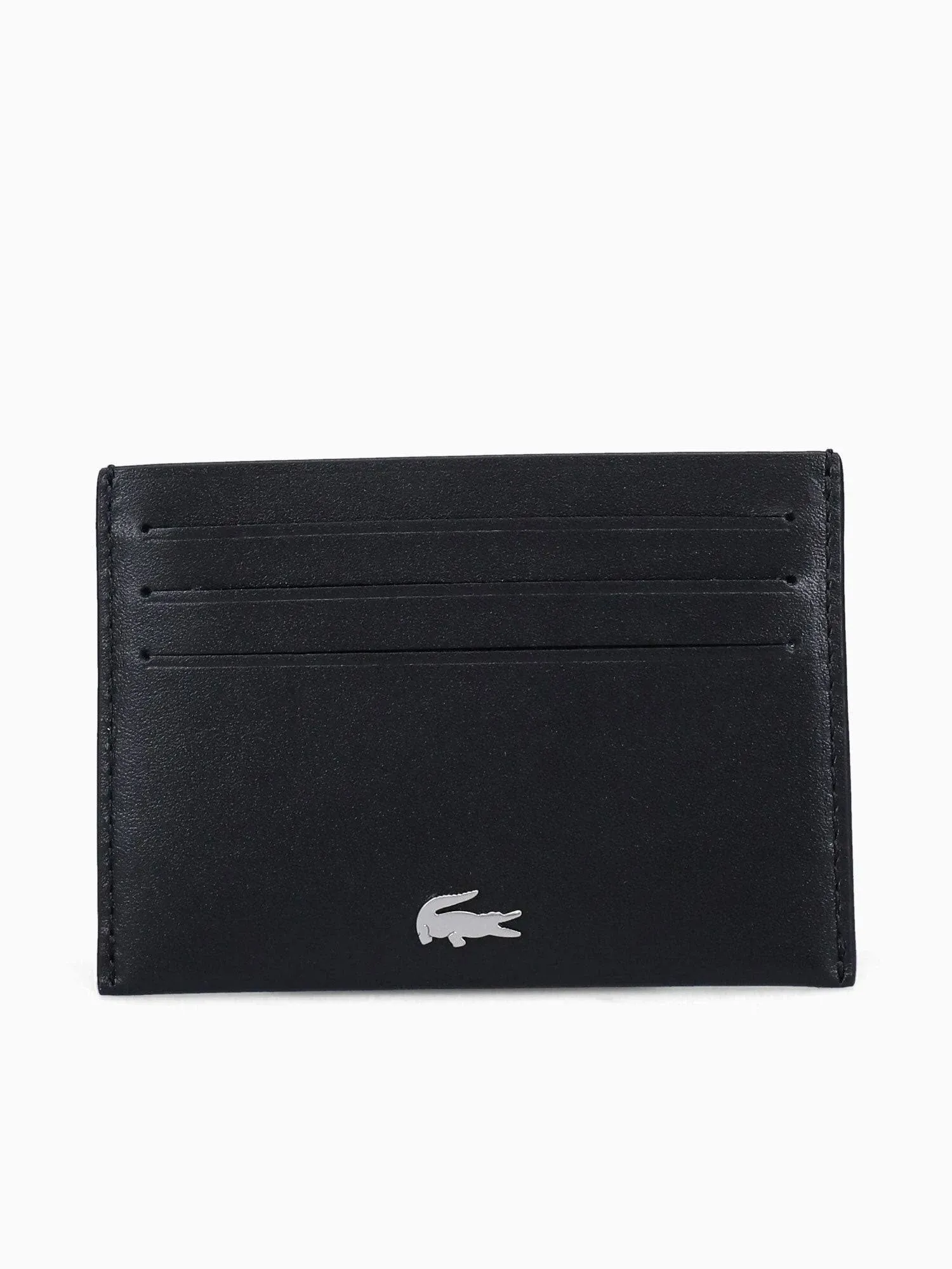 Lacoste Men's Fitzgerald Credit Card Holder, Black, One Size