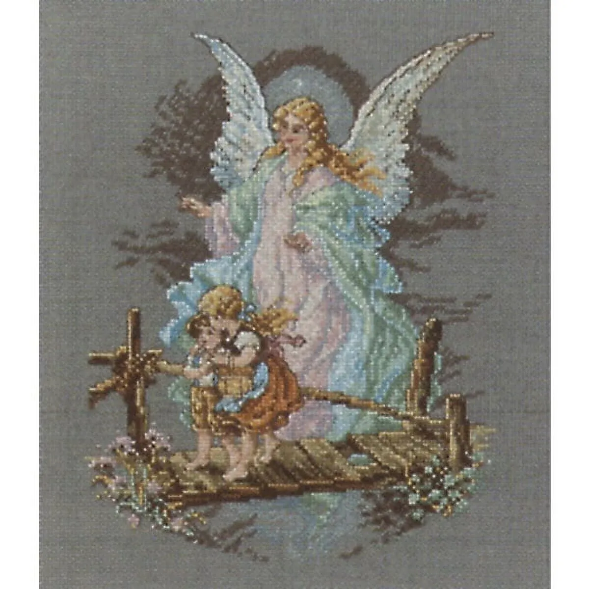 Janlynn Cross Stitch Kit 8.125-Inch by 7-1/2-Inch Guardian Angel New