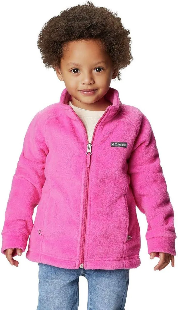 Columbia Girls' Benton Springs Fleece Jacket Medium Pink