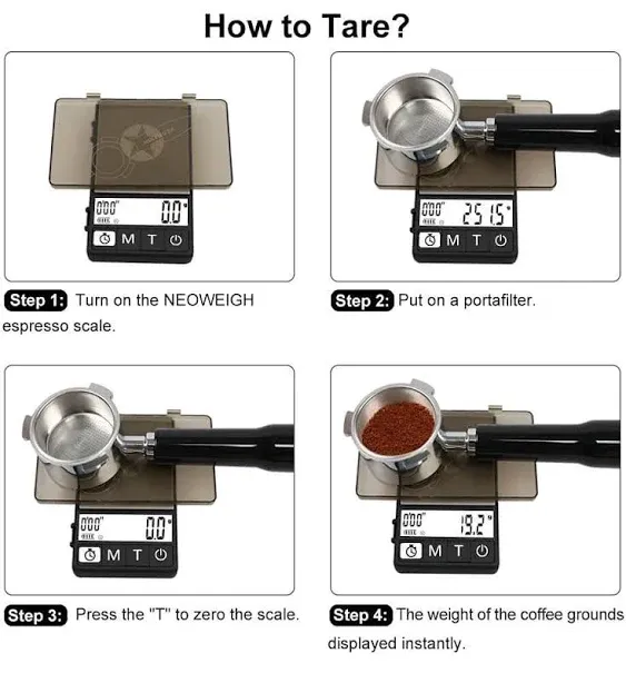 Espresso Scale With Timer 1000G X 0.1G, Espresso Coffee Scale For Drip Tray, 35