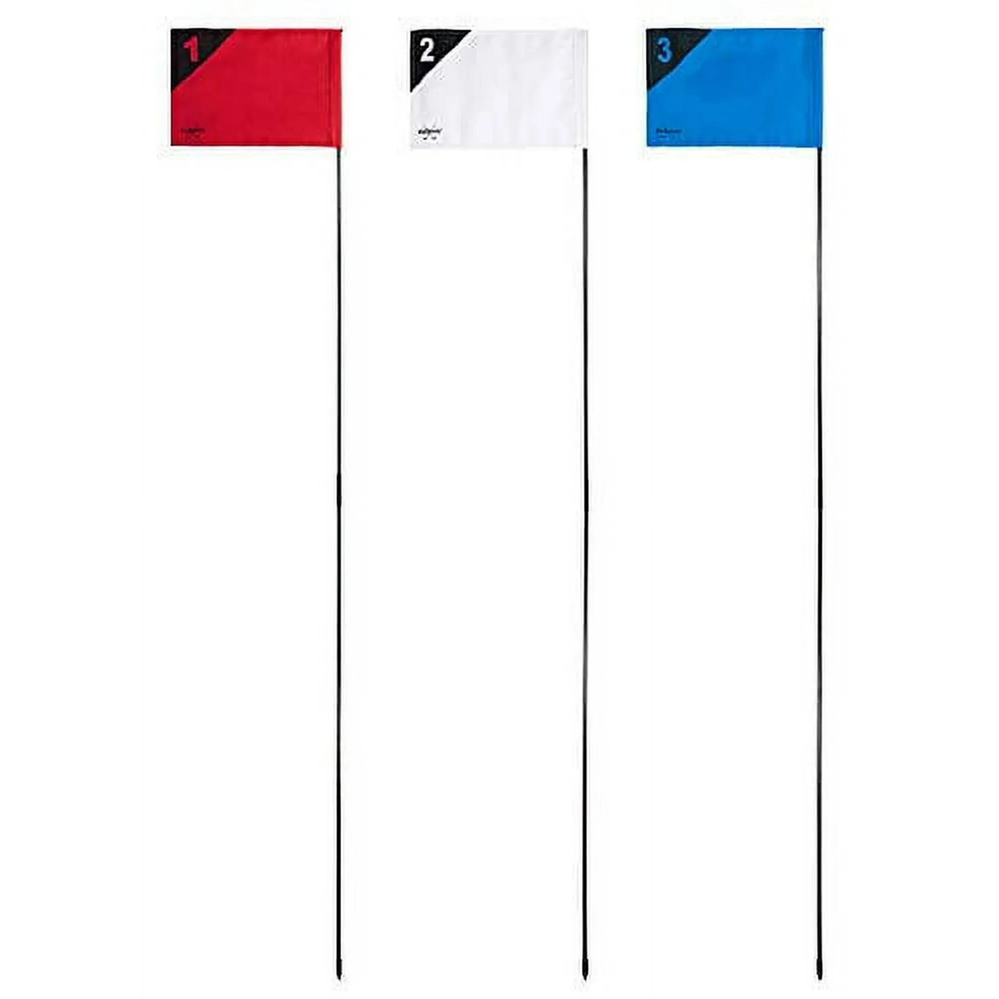 GoSports Golf Flags 3 Pack - Great for Practice and Backyard Family Golf Games