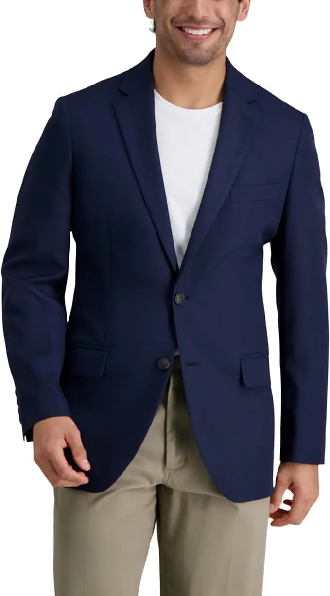 Haggar Men's The Active Series Classic Fit Gabardine Blazer