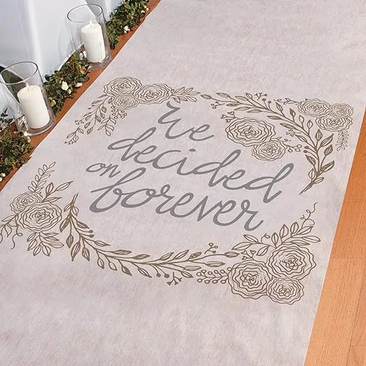 We Decided On Forever Aisle Runner