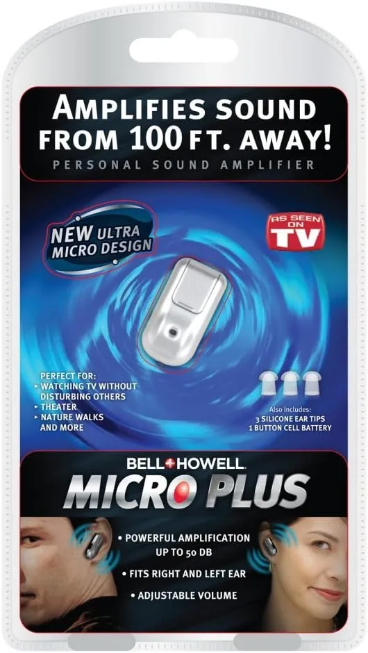 Bell & Howell MicroPlus Rechargeable Hearing Amplifier