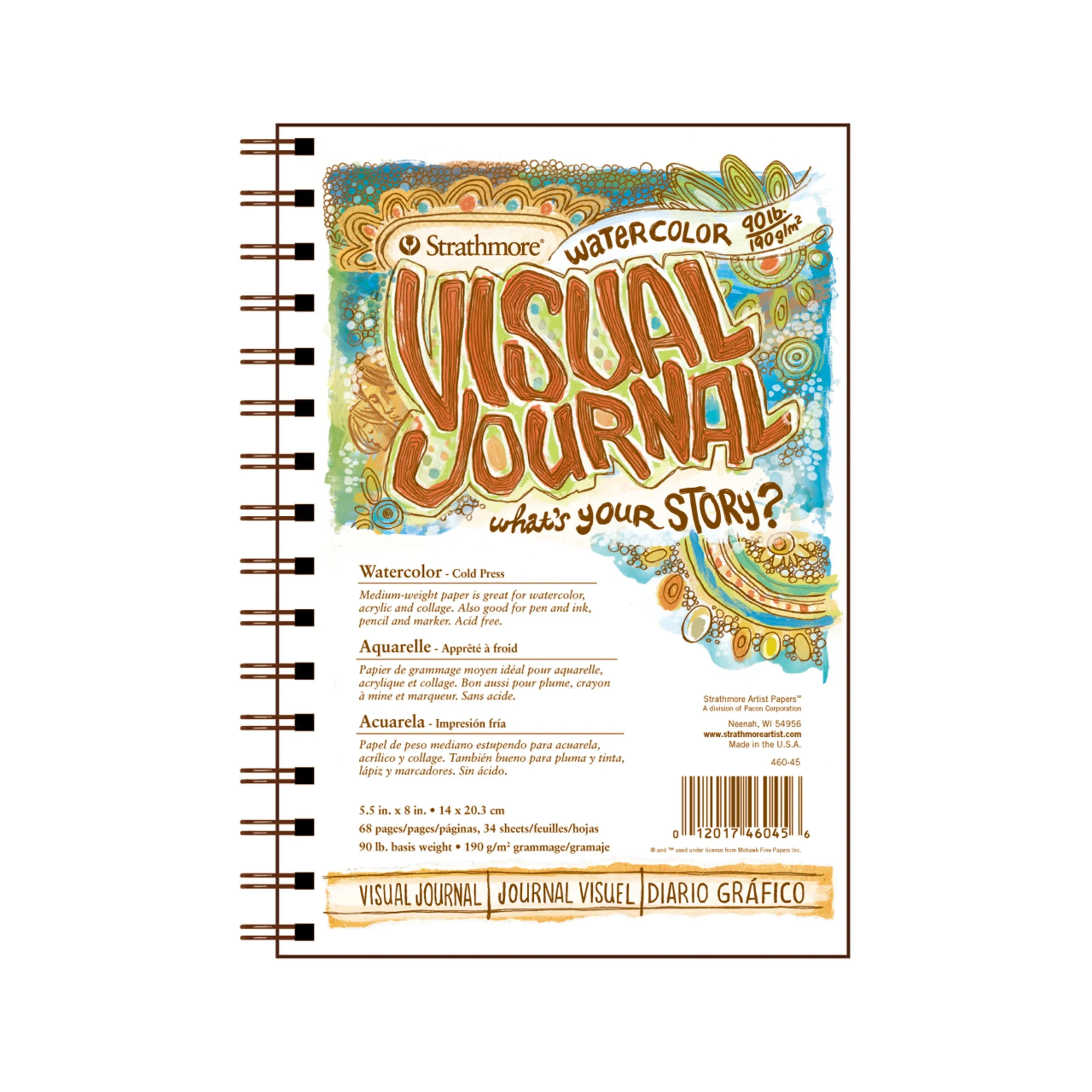 Visual Journals - Watercolor - 5.5" x 8" - 90 lb. Cold Press