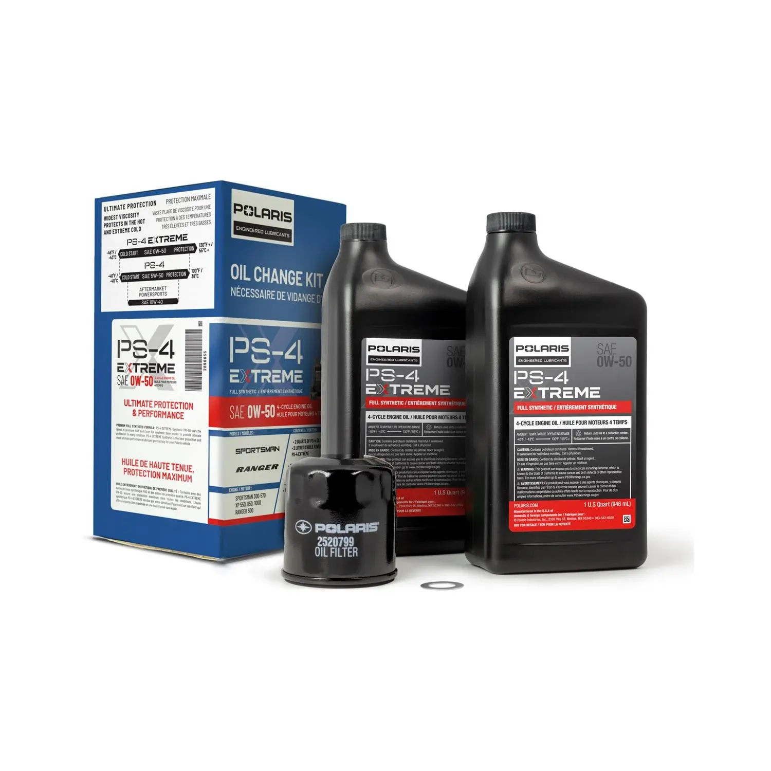 Polaris PS-4 Full Synthetic Oil Change Kit