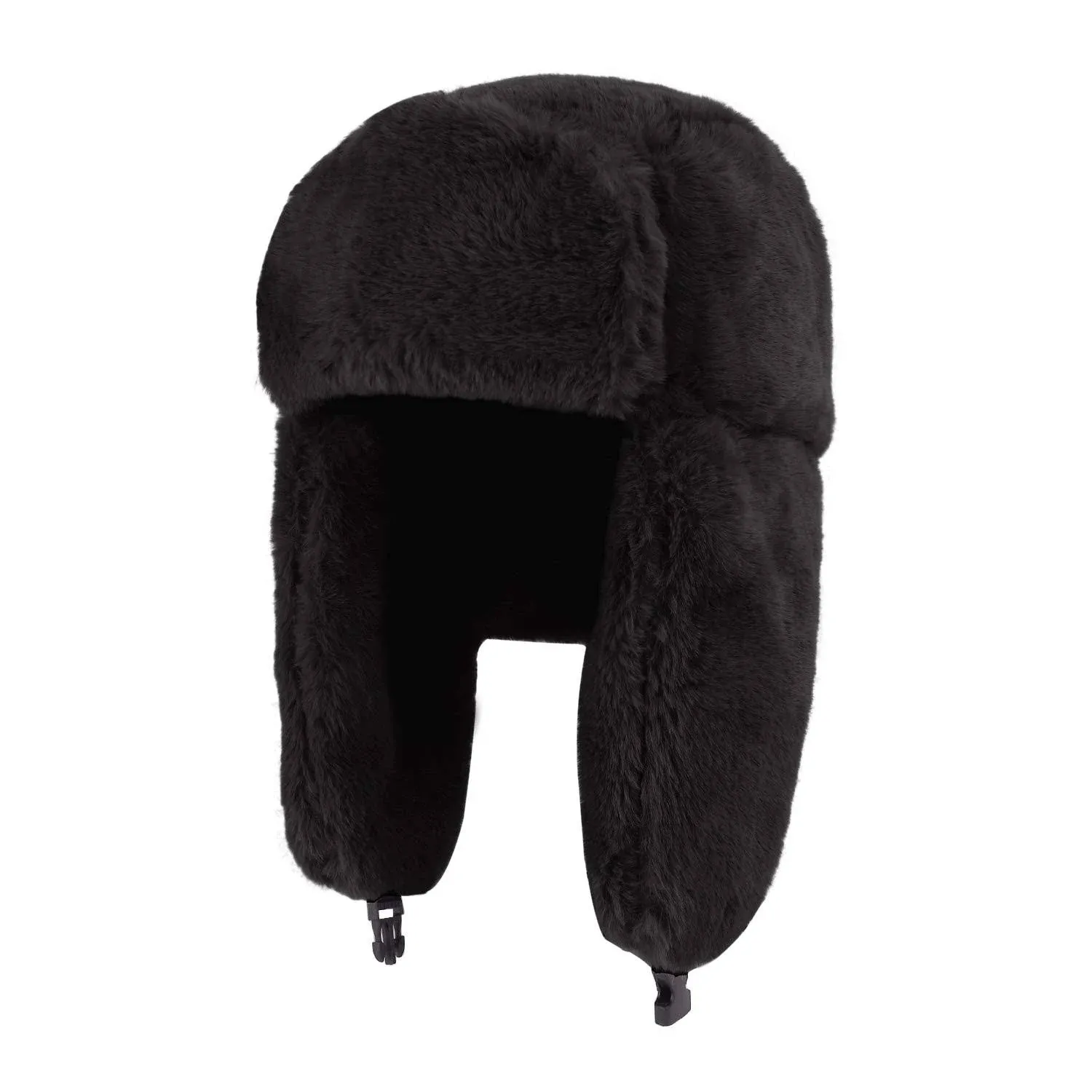 Adults Winter Cozy Plush Ushanka Russian Hat Windproof Full Hood Earflap Hat Warm ...