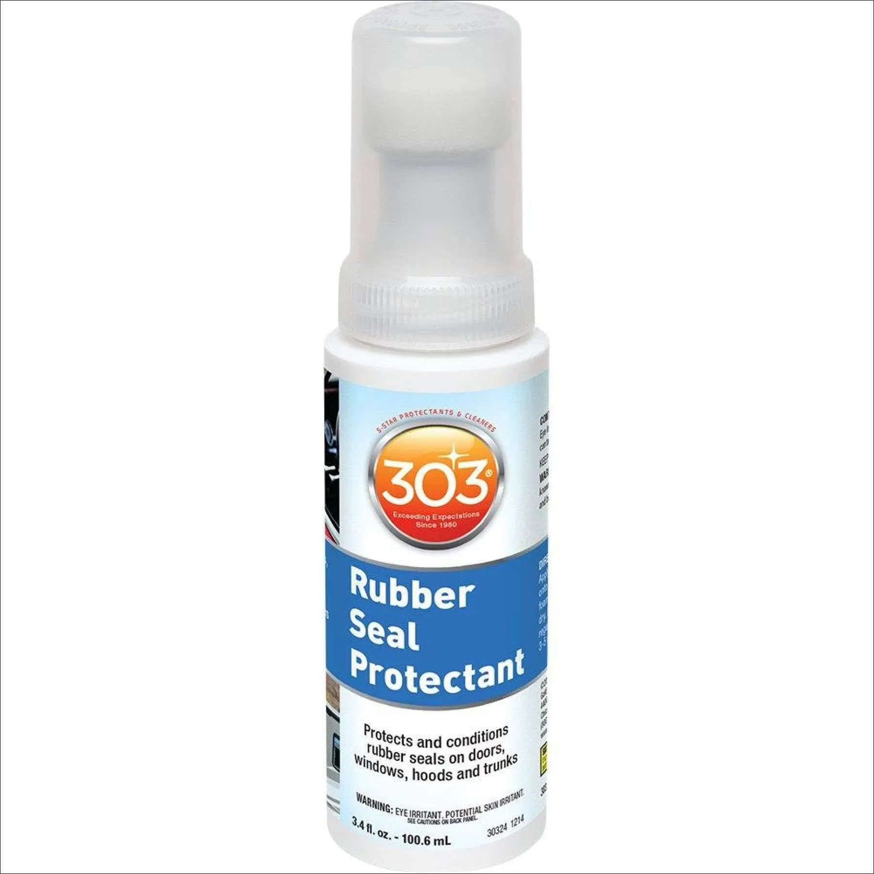 303 Rubber Seal Protectant - Protects And Conditions Seals On Doors, Windows, Hoods, Trunks Rejuvenates Color Old Seals, 3.4 fl. oz. (30324)