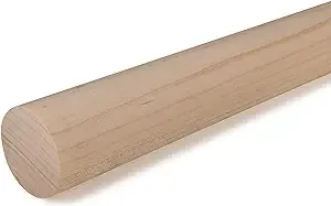 Cindoco Maple Dowel 1-1/2" Round, Single Piece