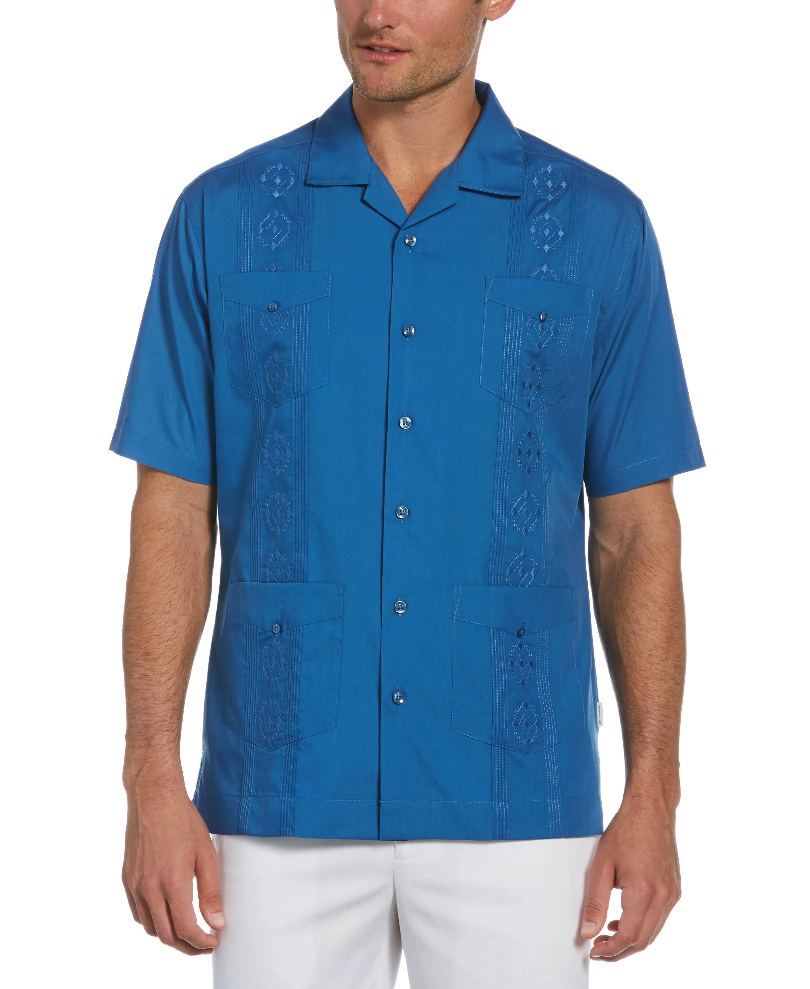 Big & Tall Authentic Embroidered Guayabera Shirt