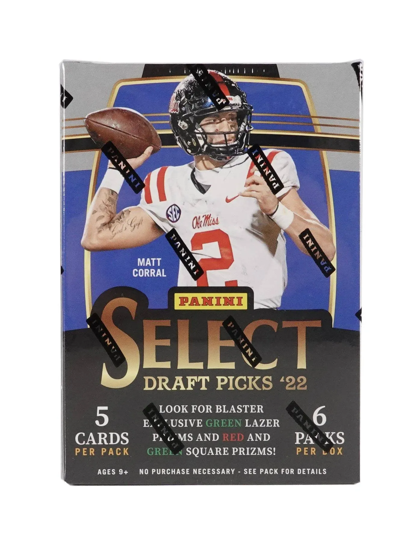 2022 Panini Select Collegiate Draft Picks Football Blaster Box