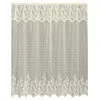 Heritage Lace, Ecru Floret 72x72 Shower Curtain, 72 inch Wide by 72 inch Drop