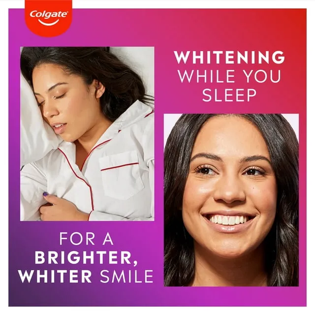 Colgate Optic White Overnight Teeth Whitening Pen, Enamel Safe and Vegan, Teeth Stain Remover to Whiten Teeth, Teeth Whitening for Sensitive Teeth, 35 Nightly Treatments Per Pen, 0.08 Oz,2 Pack