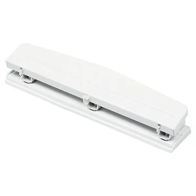 Jam Paper 3 Hole Punch, 10 Sheet Capacity, White (345WH)