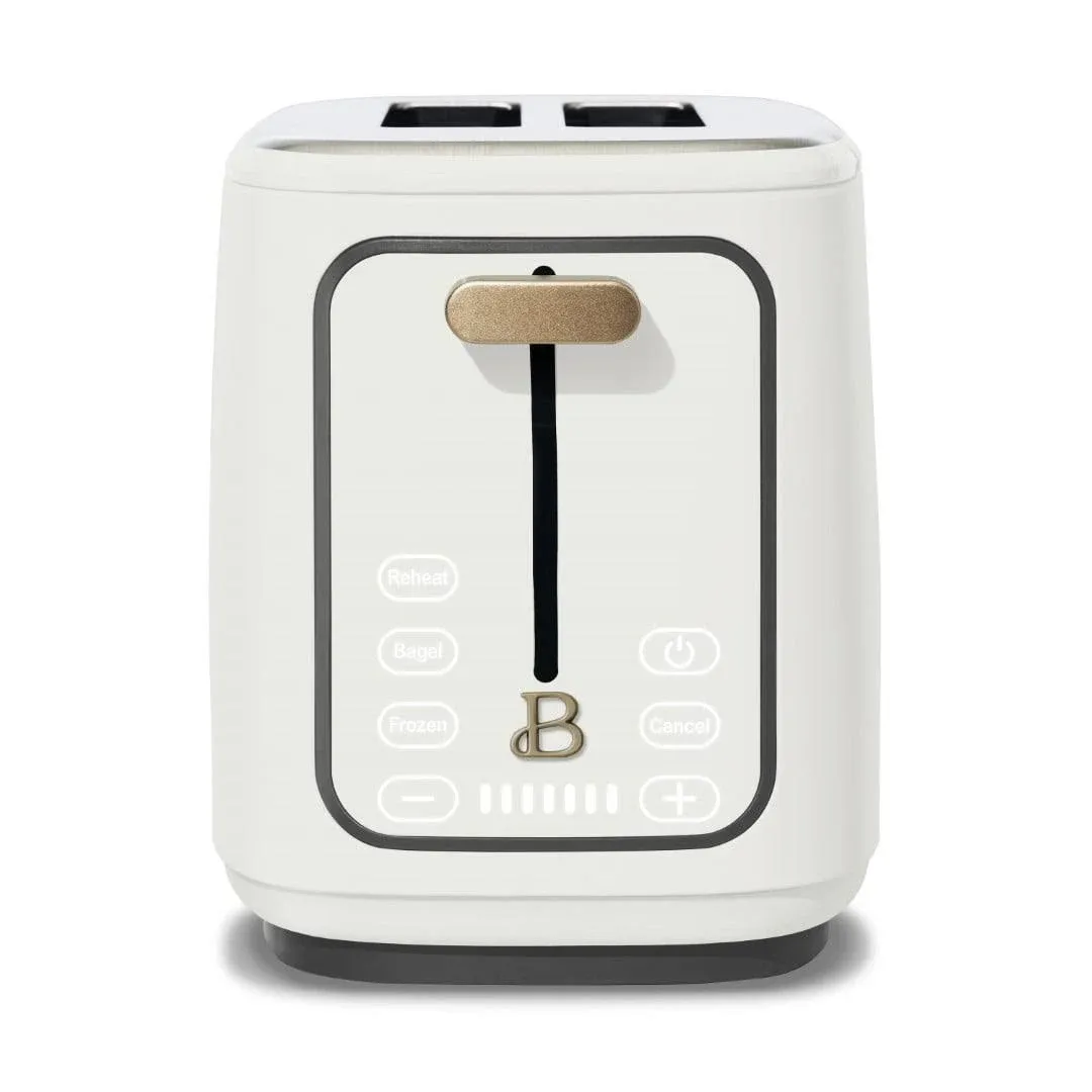 2 Slice Toaster with Touch-Activate<wbr/>d Display, White Icing by Drew Barrymore