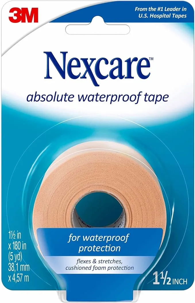 Nexcare Absolute Waterproof Tape - 1.5 in x 5 yds, 1 Roll