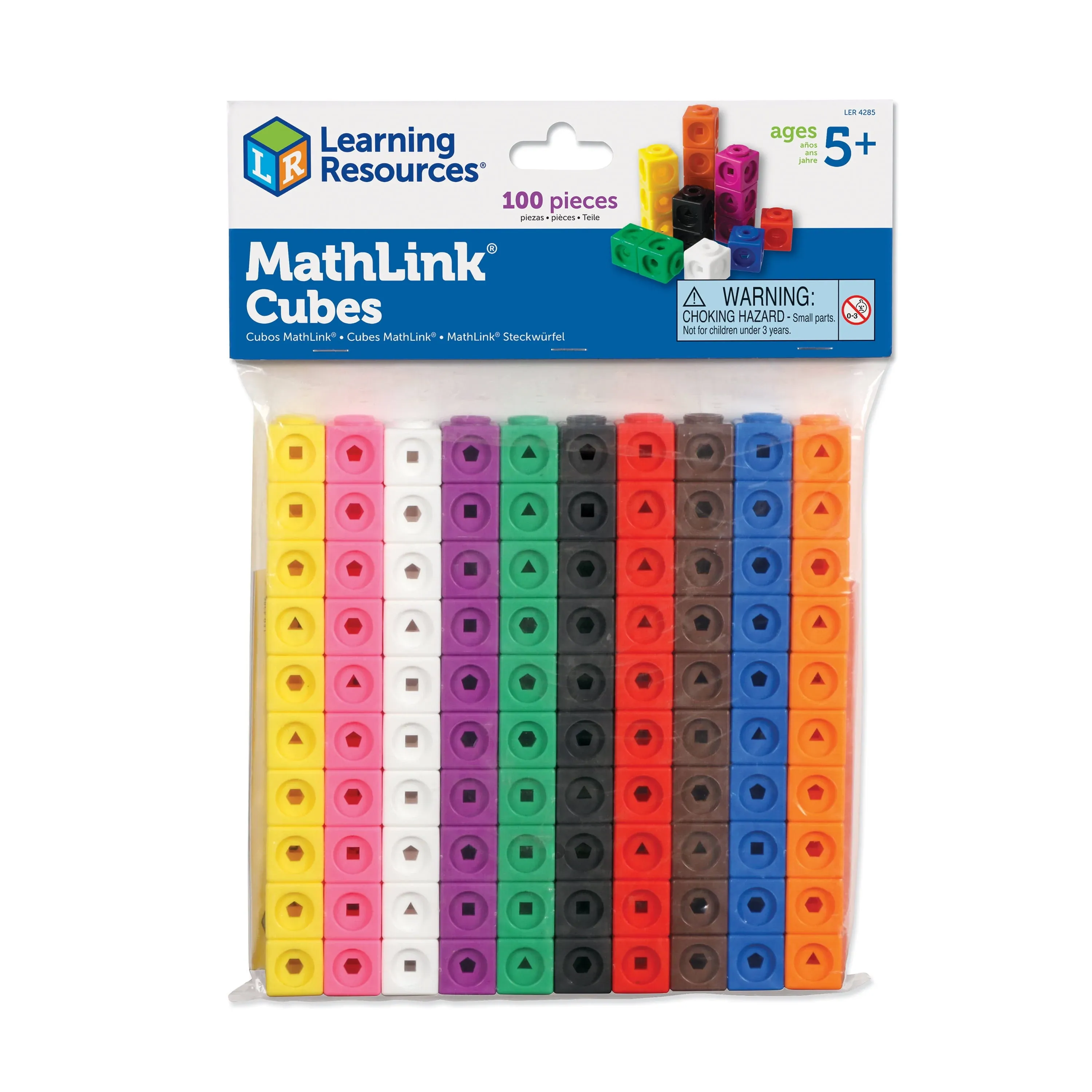 Learning Resources MathLink Cubes Set of 100