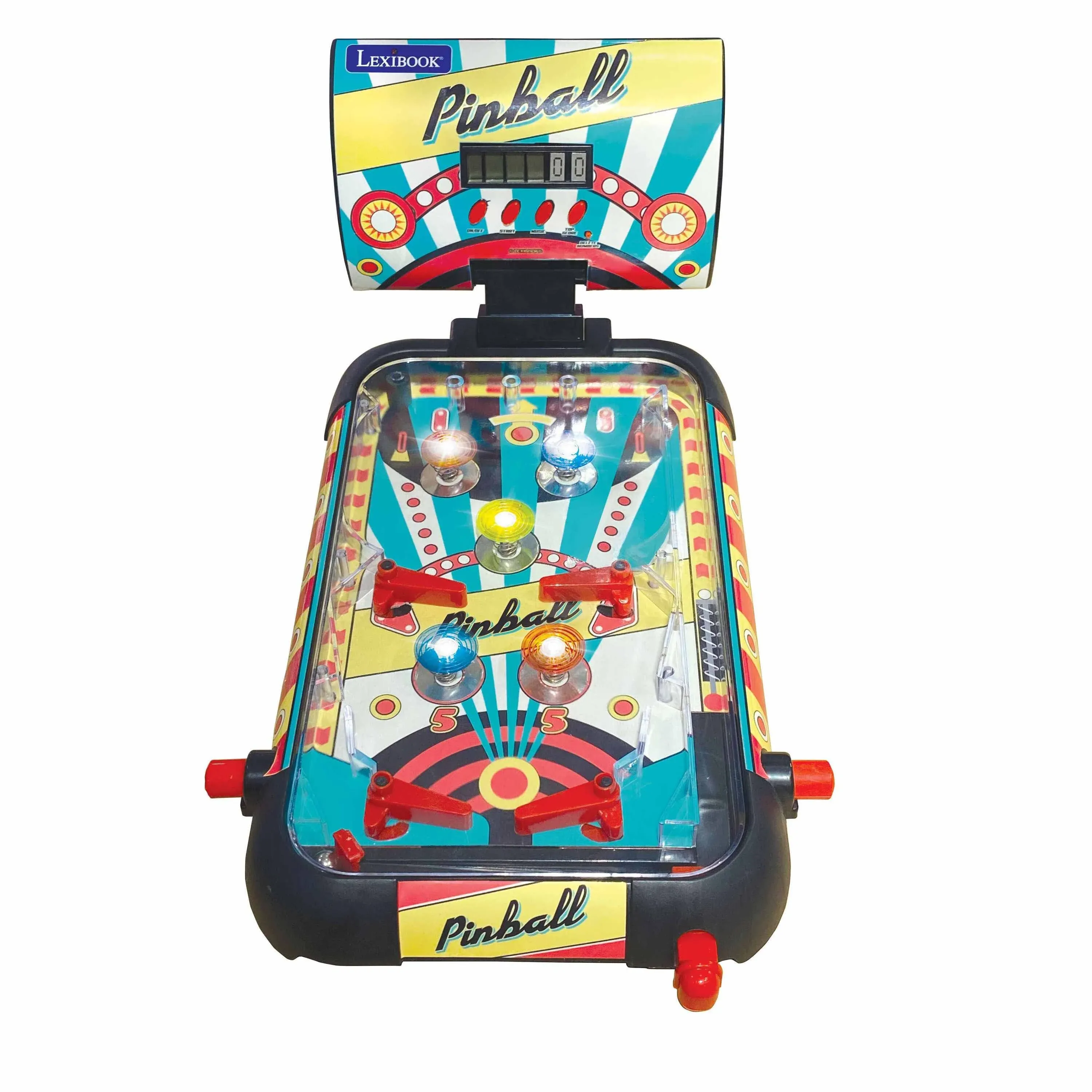 LEXiBOOK Table Electronic Pinball, Action and Reflex Game for Children and Fa...