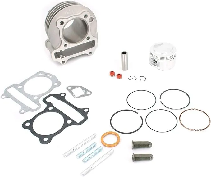 Glixal 52mm Big Bore Cylinder Kit Rebuild Kit GY6 49cc 50cc to 105cc 139QMB 139QMA Scooter Moped ATV Go-Kart