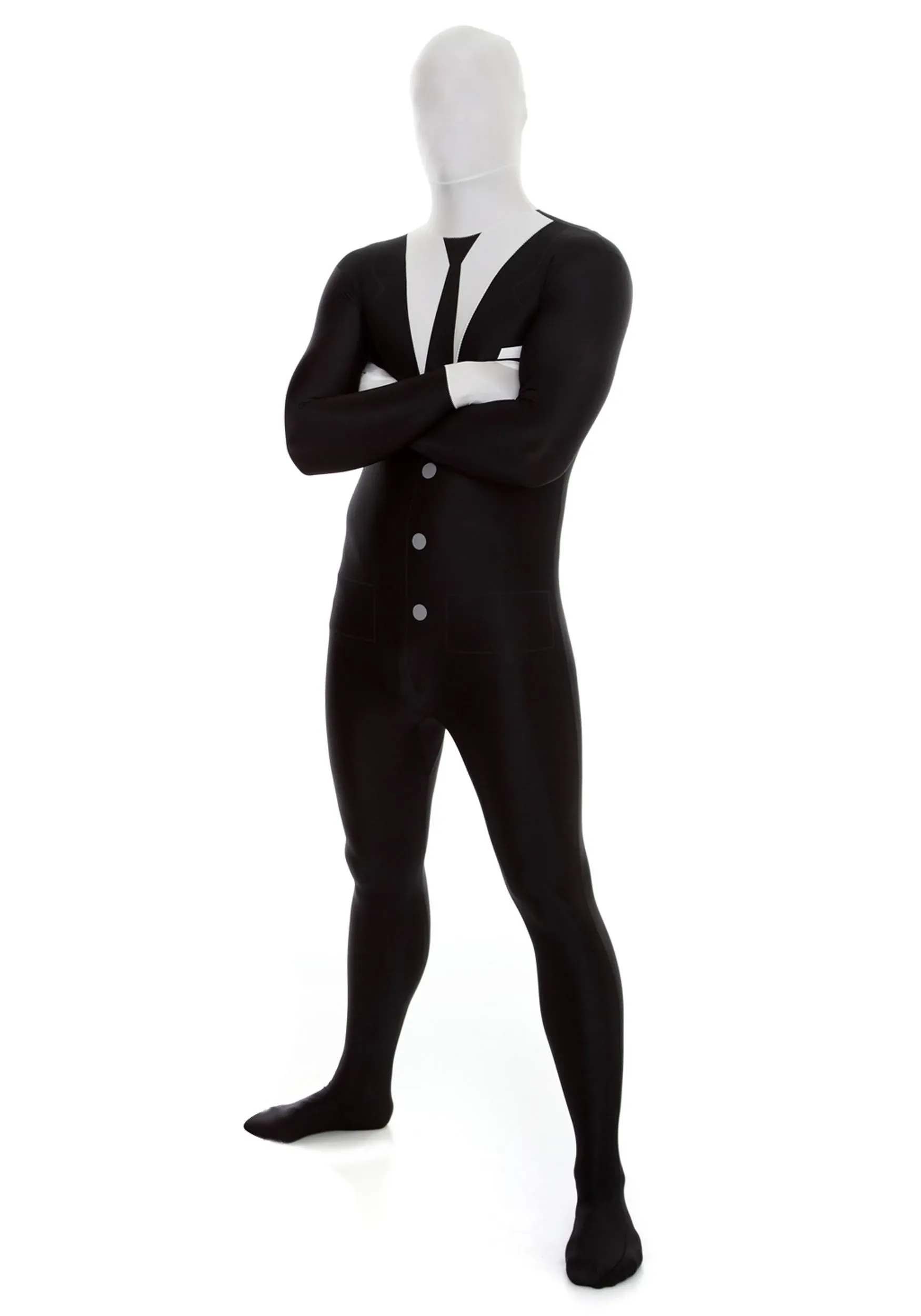 Brand New Morphsuits Businessman or Slenderman Halloween Costume Size L