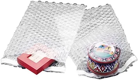 100 4x5.5 Clear Self-Sealing Bubble Out Bag Pouches from The Boxery