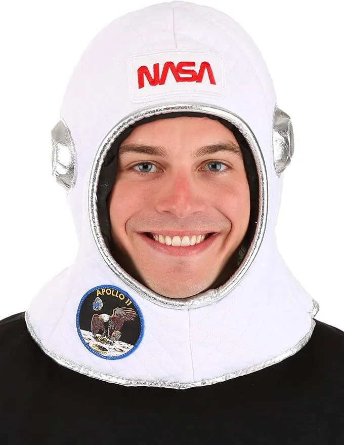 Astronaut Soft Space Costume Helmet - Quilted Helmet with Embroidered Patches