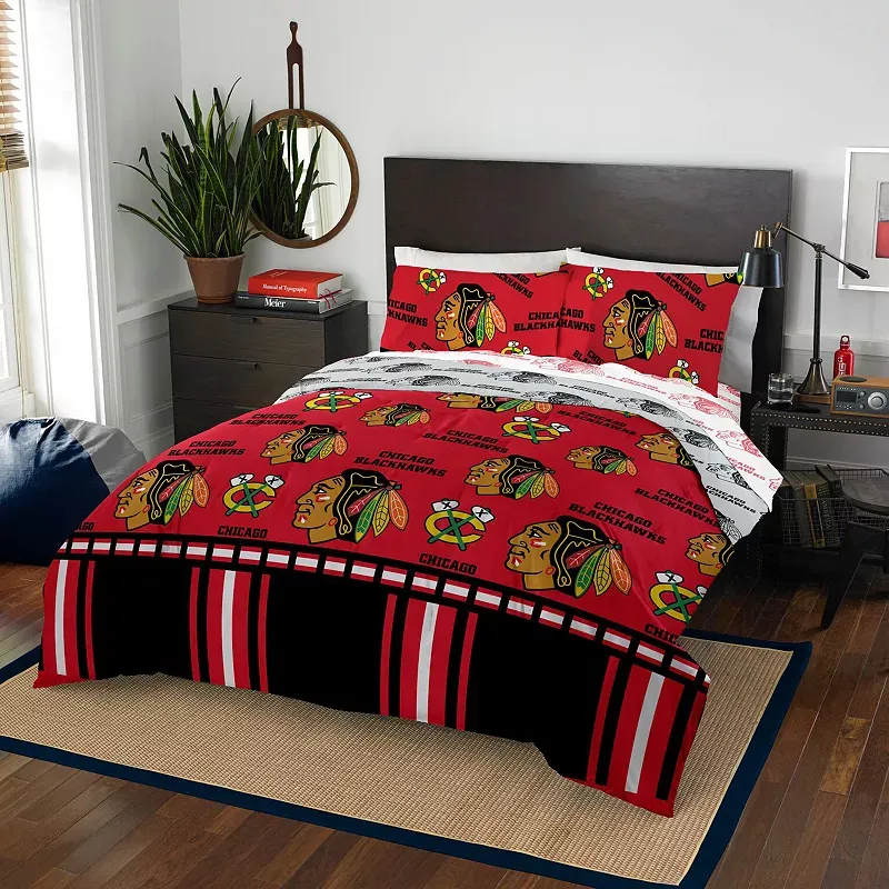 Chicago Blackhawks NHL Full Bedding Set by The Northwest