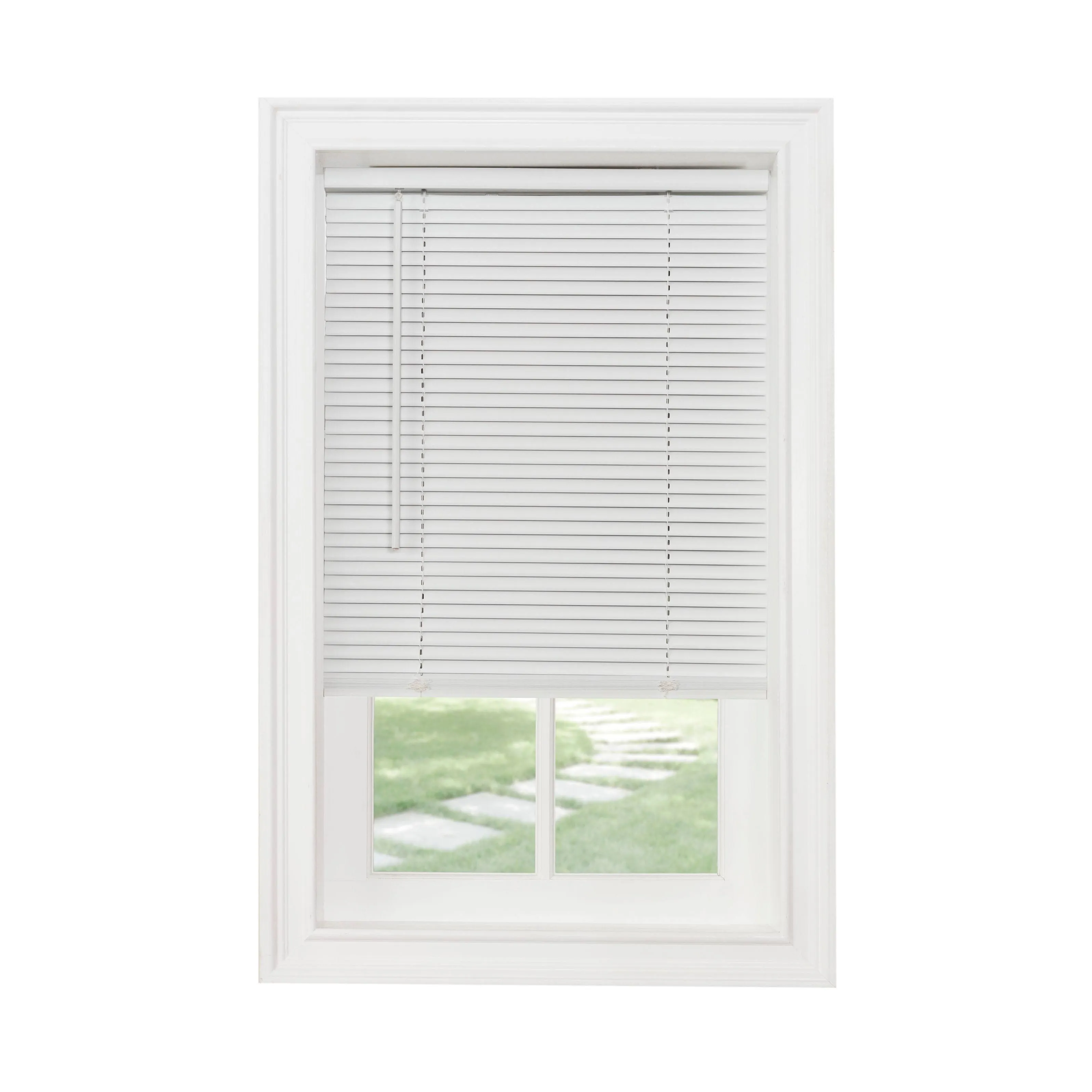 Achim Cordless GII Morningstar 1" Light Filtering Mini Blind, White, 60 in x 64 in