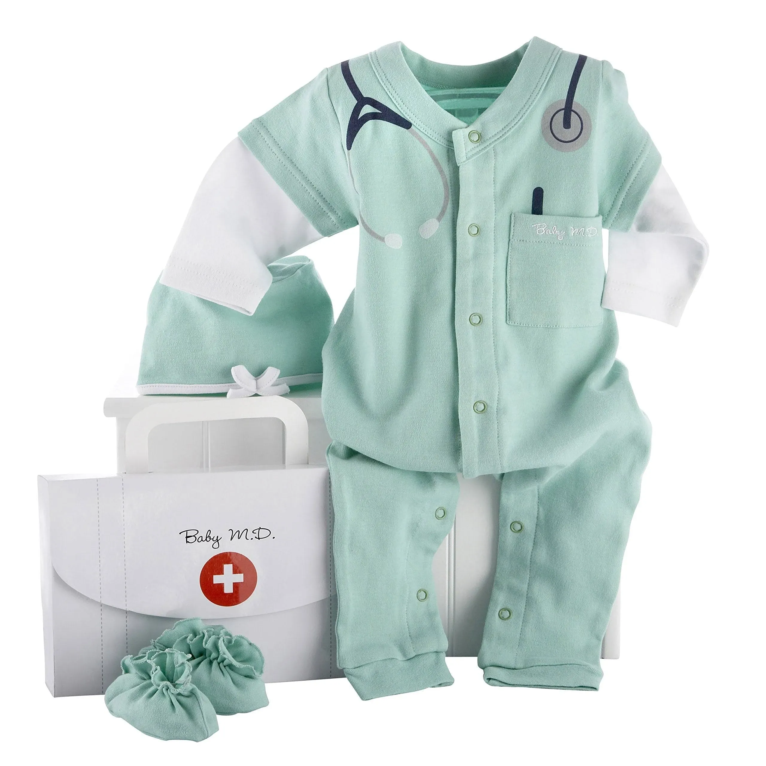 Baby Aspen Big Dreamzzz Baby M.D. 3-Piece Layette Set