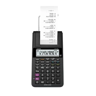 Casio HR-10RC Handheld Portable Printing Calculator, Black