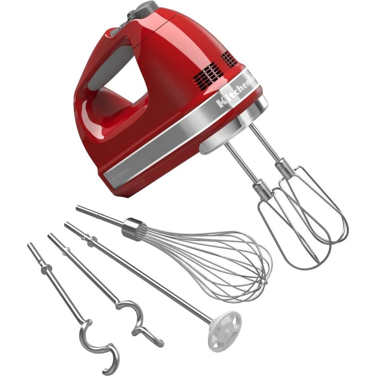 KitchenAid 9 Speed Hand Mixer - Empire Red