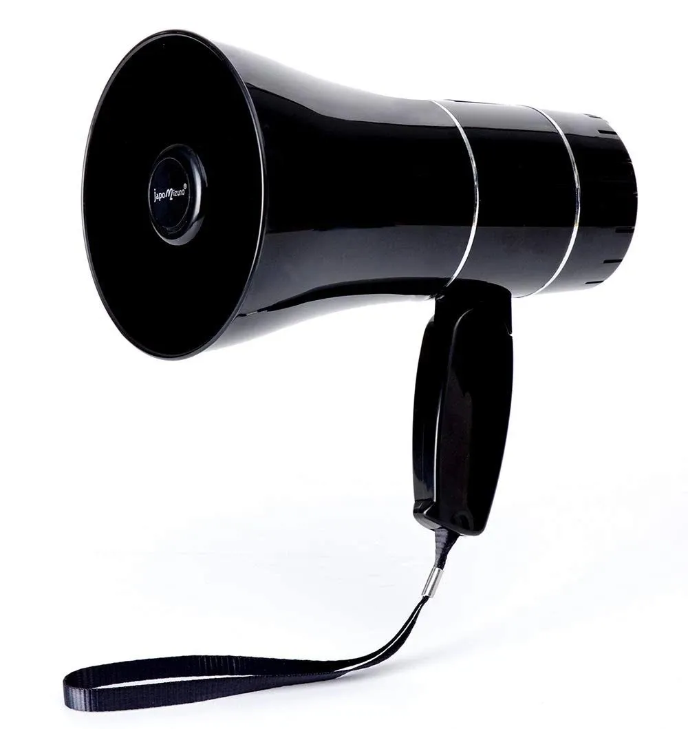 Bullhorn Rechargeable Megaphone Speaker with 240's Recording,Siren,U-Disk Player, 800 Yard Range, Rechargeable Battery