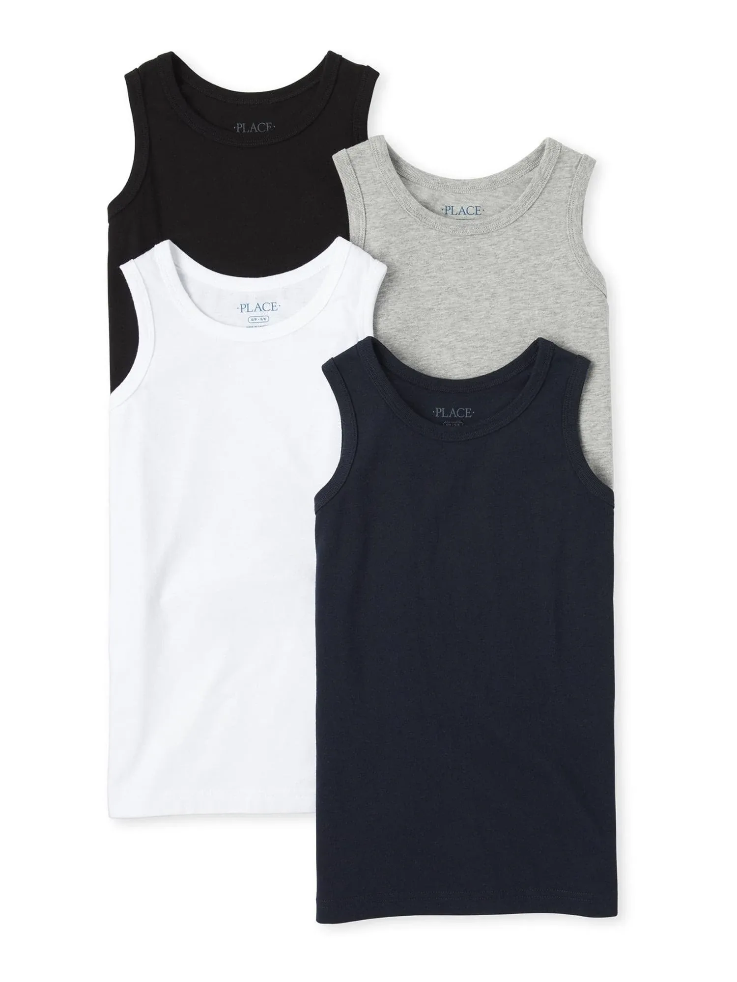 The Children's Place Boys Solid Tank Top 4 Pack Sizes 4-16