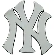 FANMATS 26663 New York Yankees 3D Chrome Metal Auto EmblemFANMATS 26663 New York Yankees 3D Chrome Metal Auto Emblem