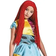 Disney Sally Nightmare Before Christmas Girls' Polyester Wig, One Size