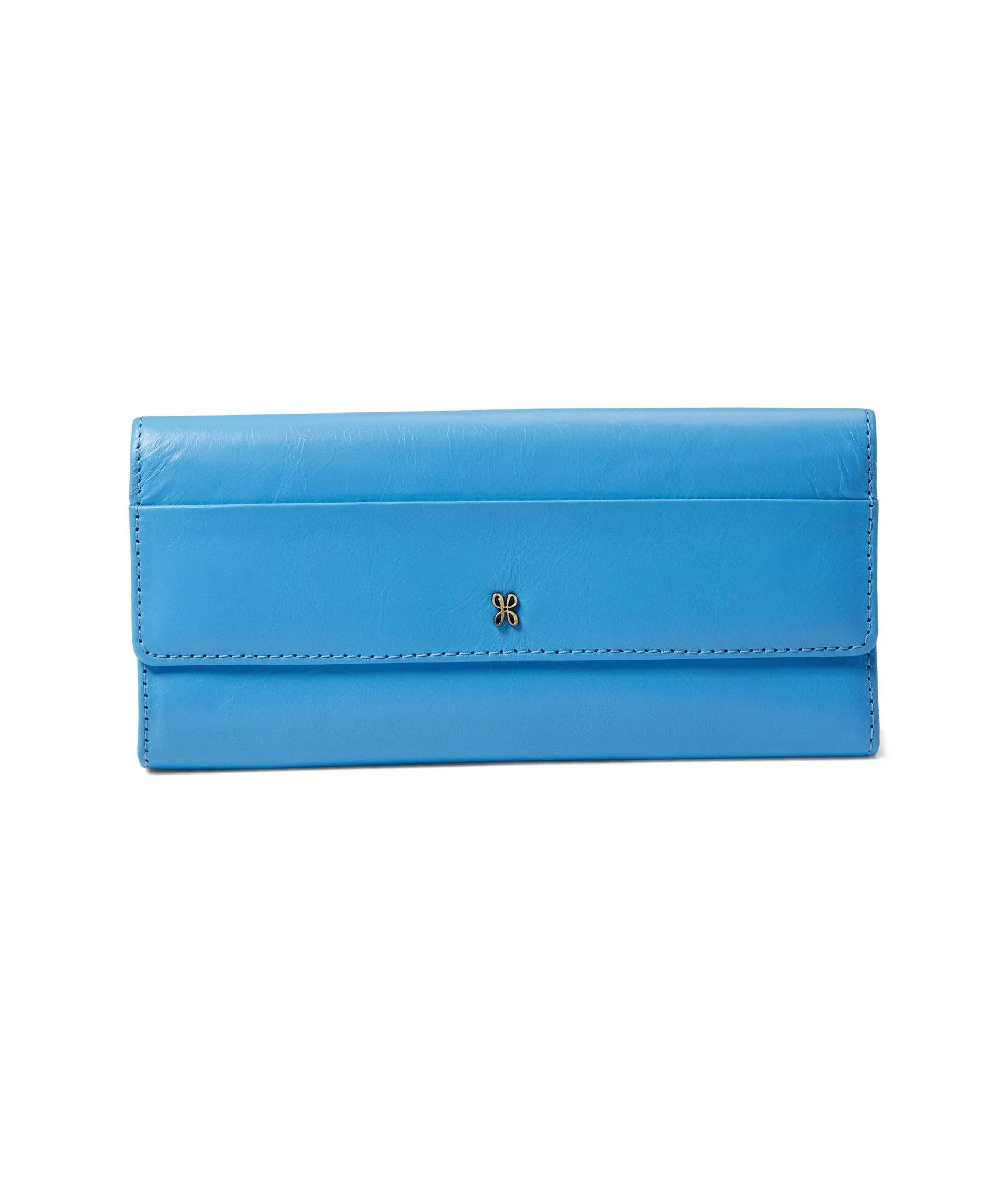 Hobo Jill Large Trifold Wallet Tranquil Blue