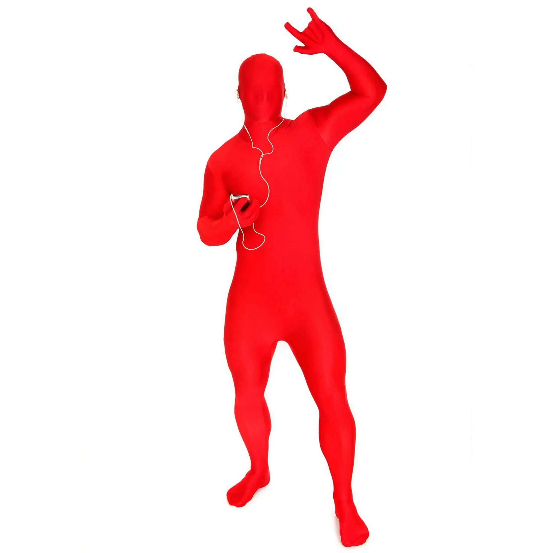 Adult MSUIT by Morphsuits Red Second Skin Body Suit Halloween Costume M - XXL  | eBay