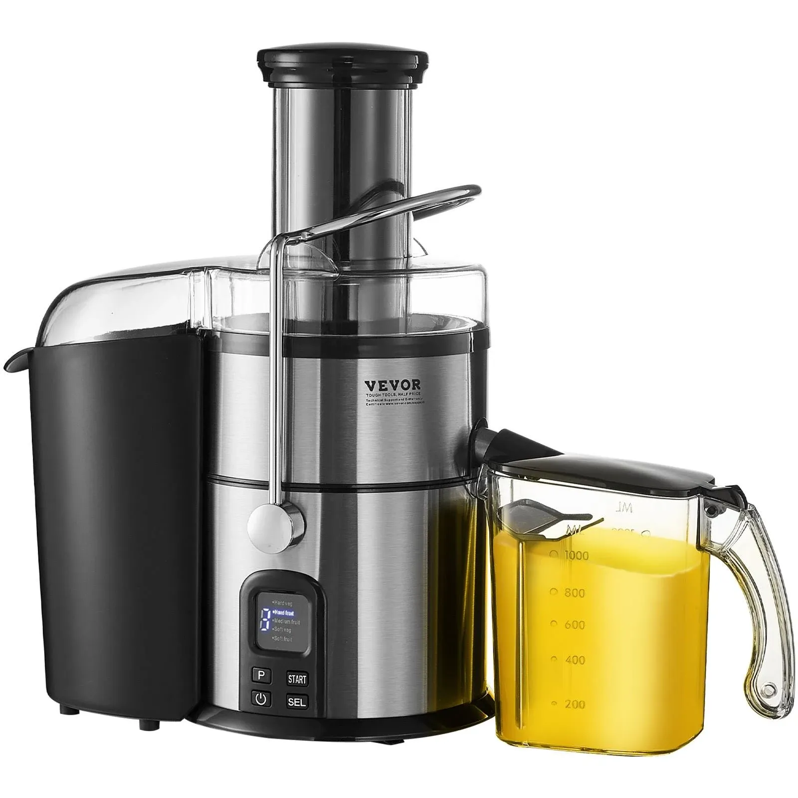 VEVOR Juicer Machine, 850W Motor Centrifugal Juice Extractor, Easy Clean ...