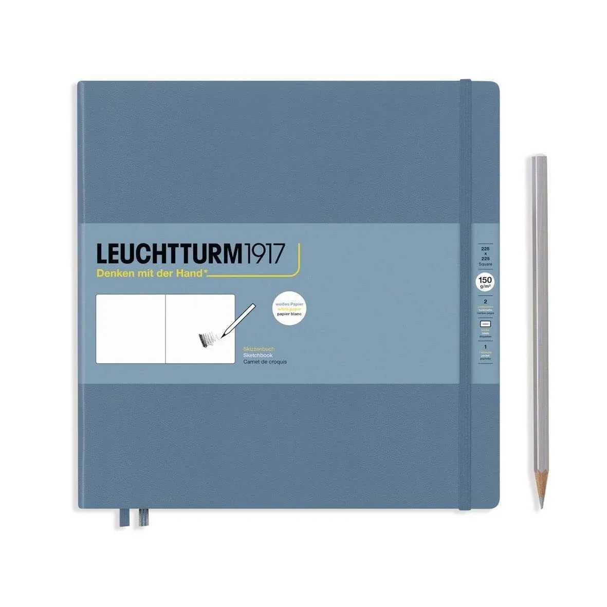 Leuchtturm1917 Sketchbook Square Stone Blue