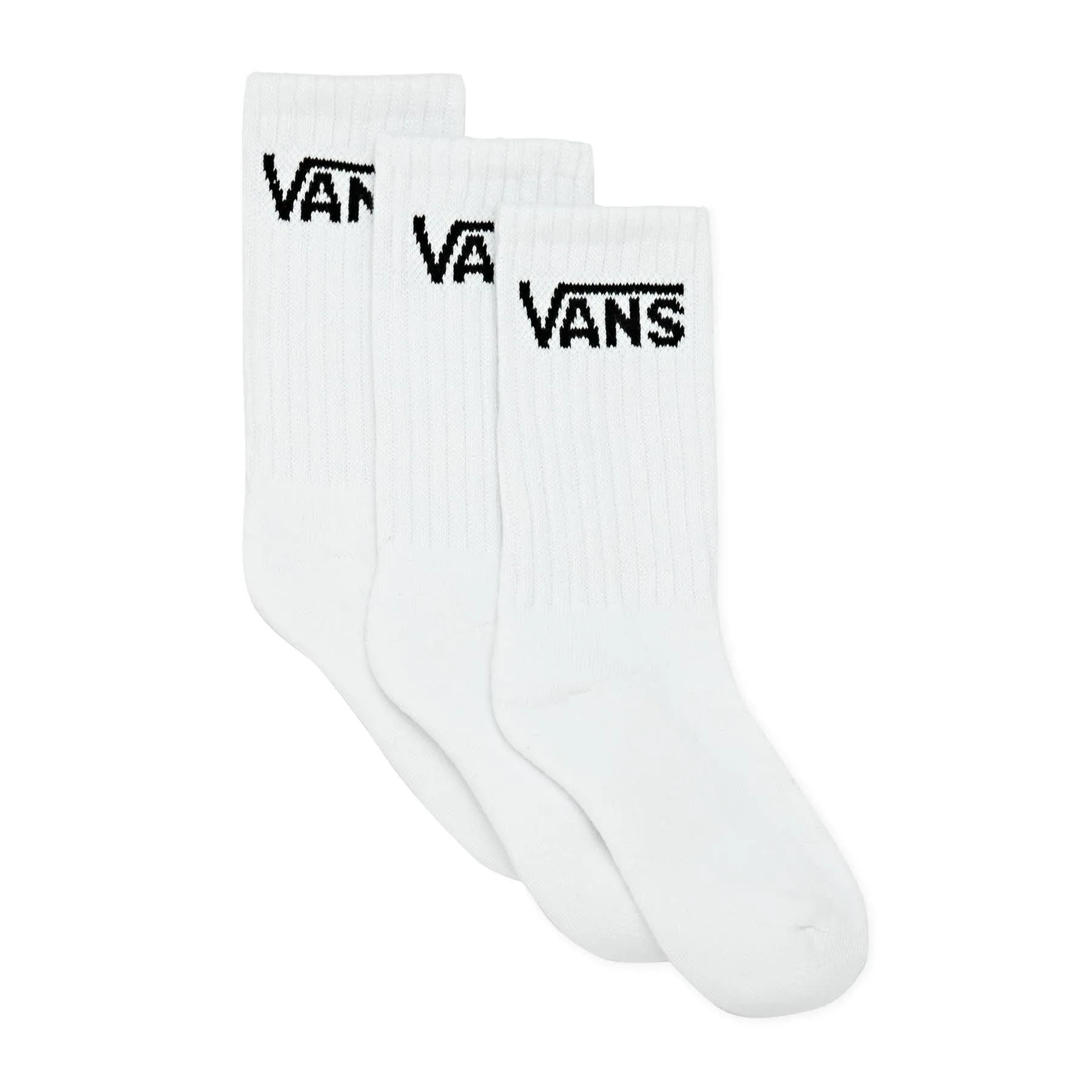 Vans Classic 3-Pack Crew Socks White